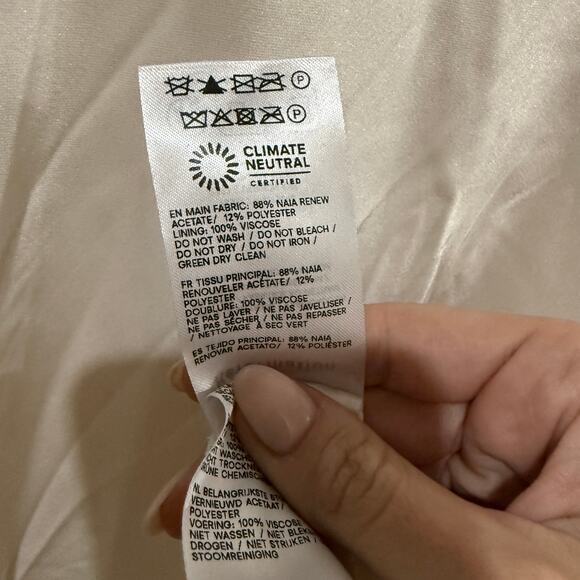 New Reformation Ciana Satin Dress - Picture 4 of 5